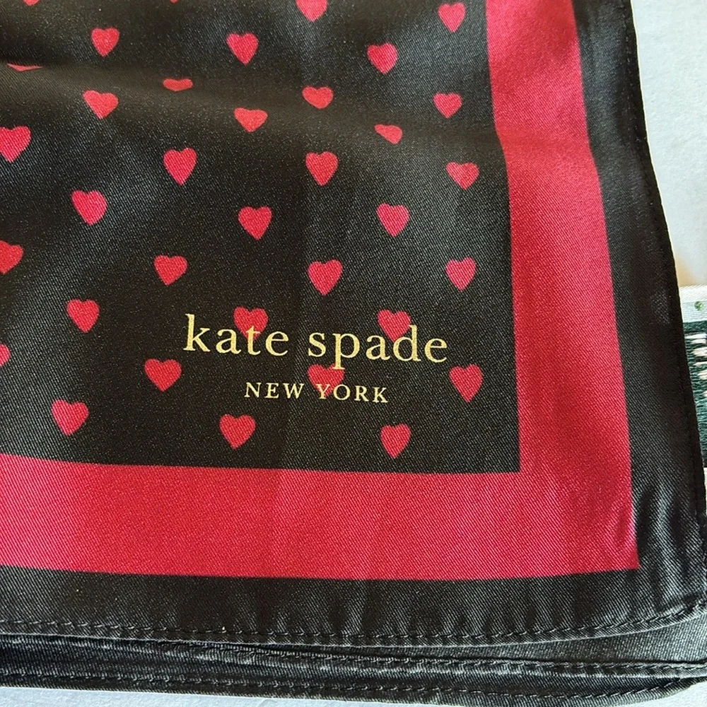 Kate Spade Mini Hearts bandana scarf